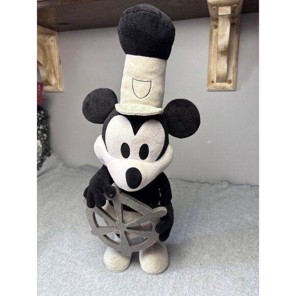 Disney Mickey Mouse 90th Anniversary Steamboat Willie 16" Singing & Moving - Picture 1 of 13